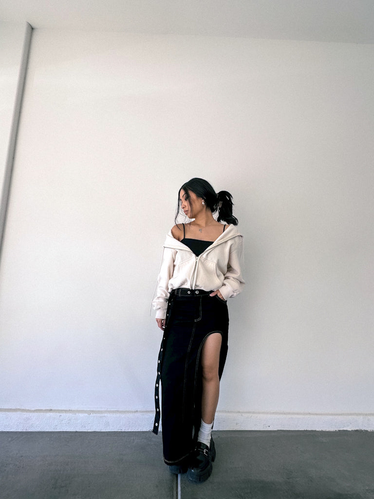 ‘That Girl’ Midi Denim Skirt