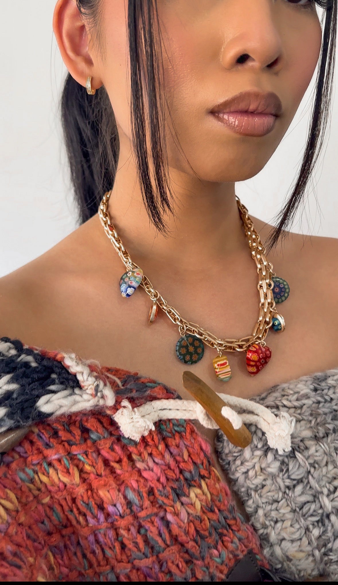 Art Deco Charm Necklace