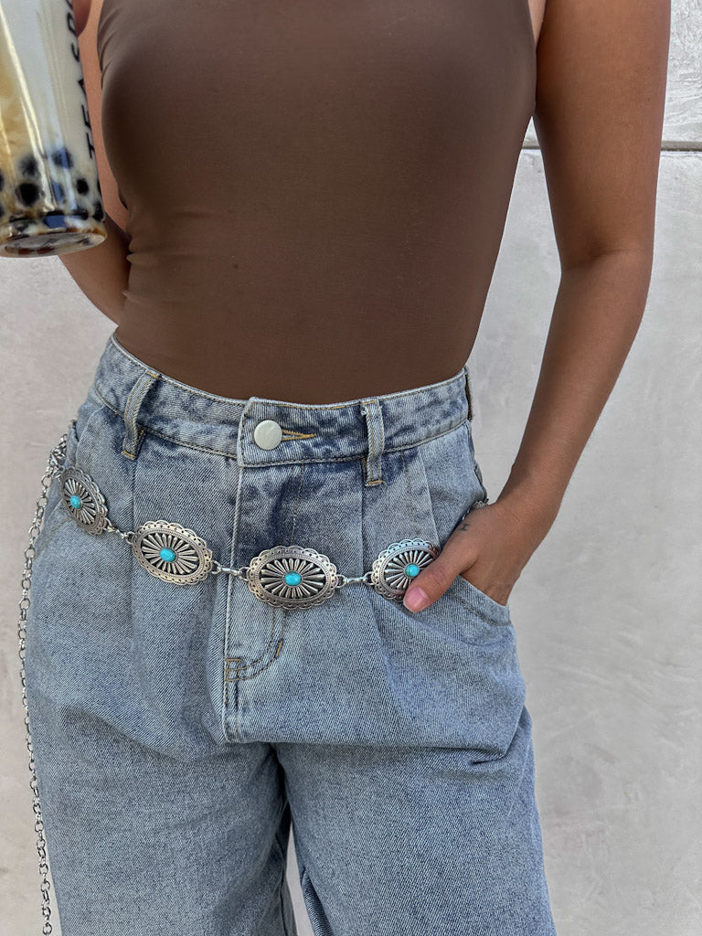 Turquoise Chain Belt