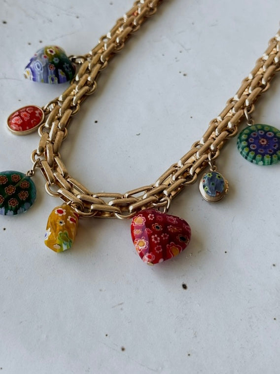 Art Deco Charm Necklace